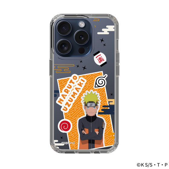 スリムプロテクションケース［ NARUTO -ナルト- 疾風伝 - ステッカー - うずまきナルト ］