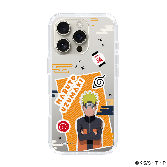 スリムプロテクションケース［ NARUTO -ナルト- 疾風伝 - ステッカー - うずまきナルト ］