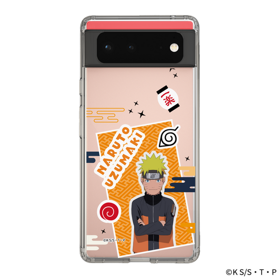 スリムプロテクションケース［ NARUTO -ナルト- 疾風伝 - ステッカー - うずまきナルト ］