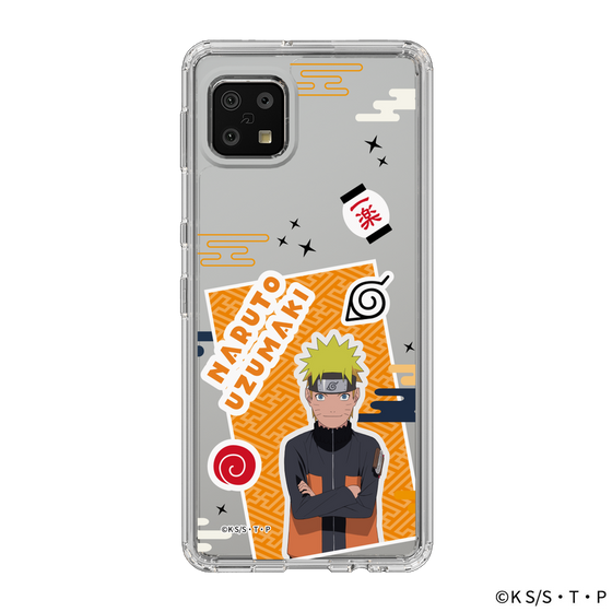 スリムプロテクションケース［ NARUTO -ナルト- 疾風伝 - ステッカー - うずまきナルト ］
