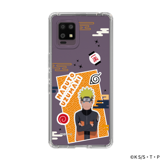 スリムプロテクションケース［ NARUTO -ナルト- 疾風伝 - ステッカー - うずまきナルト ］