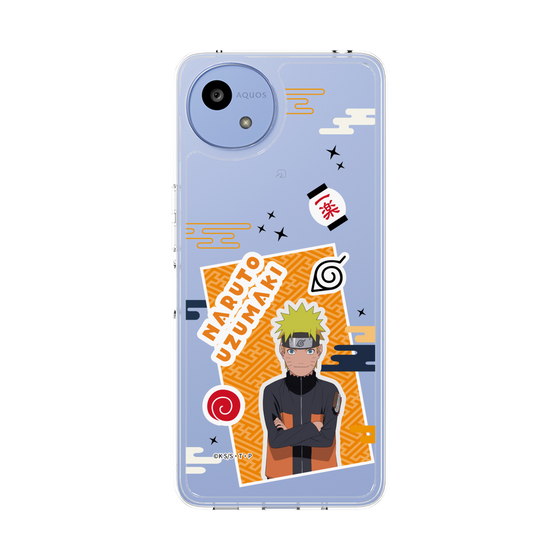 スリムプロテクションケース［ NARUTO -ナルト- 疾風伝 - ステッカー - うずまきナルト ］