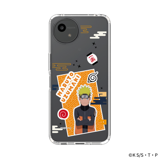 スリムプロテクションケース［ NARUTO -ナルト- 疾風伝 - ステッカー - うずまきナルト ］
