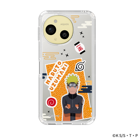 スリムプロテクションケース［ NARUTO -ナルト- 疾風伝 - ステッカー - うずまきナルト ］