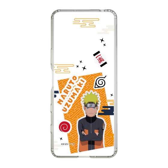 スリムプロテクションケース［ NARUTO -ナルト- 疾風伝 - ステッカー - うずまきナルト ］