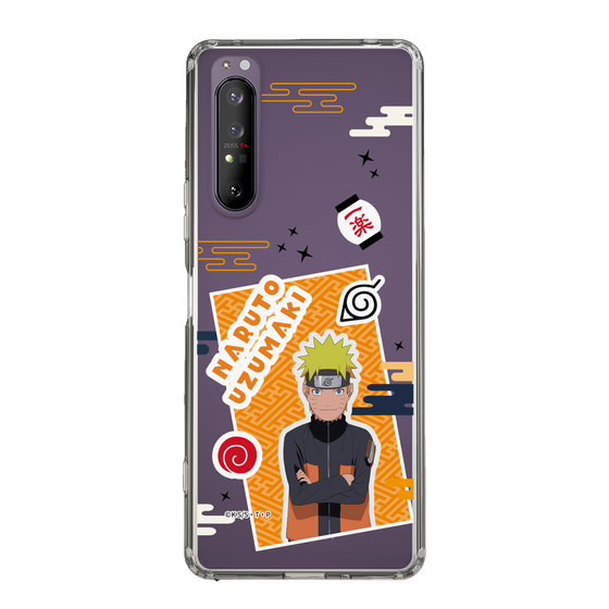 スリムプロテクションケース［ NARUTO -ナルト- 疾風伝 - ステッカー - うずまきナルト ］