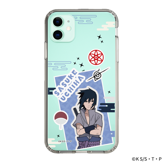 スリムプロテクションケース［ NARUTO -ナルト- 疾風伝 - ステッカー - うちはサスケ ］