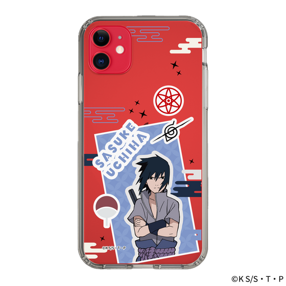 スリムプロテクションケース［ NARUTO -ナルト- 疾風伝 - ステッカー - うちはサスケ ］