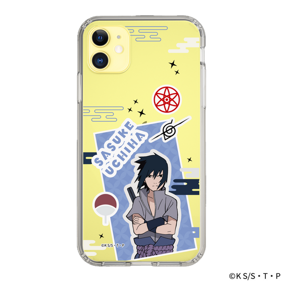 スリムプロテクションケース［ NARUTO -ナルト- 疾風伝 - ステッカー - うちはサスケ ］