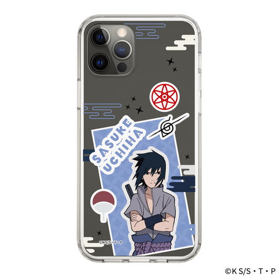 スリムプロテクションケース［ NARUTO -ナルト- 疾風伝 - ステッカー - うちはサスケ ］