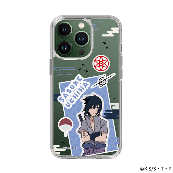 スリムプロテクションケース［ NARUTO -ナルト- 疾風伝 - ステッカー - うちはサスケ ］