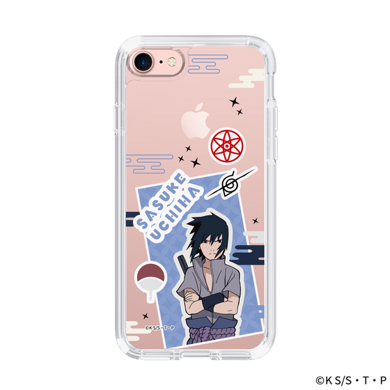 スリムプロテクションケース［ NARUTO -ナルト- 疾風伝 - ステッカー - うちはサスケ ］