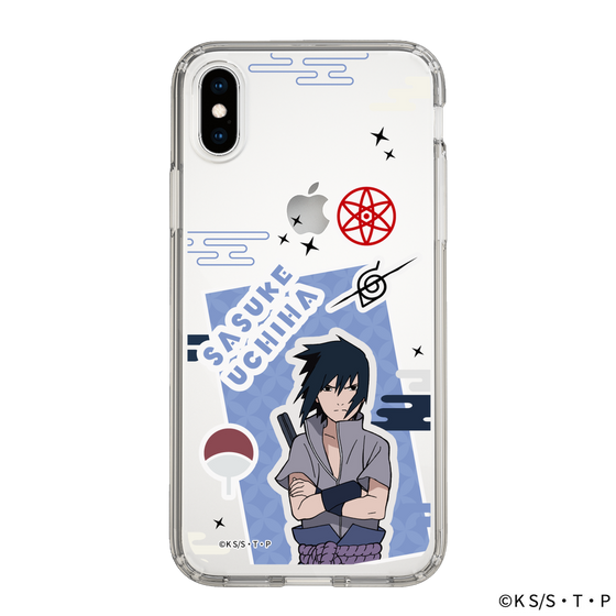 スリムプロテクションケース［ NARUTO -ナルト- 疾風伝 - ステッカー - うちはサスケ ］