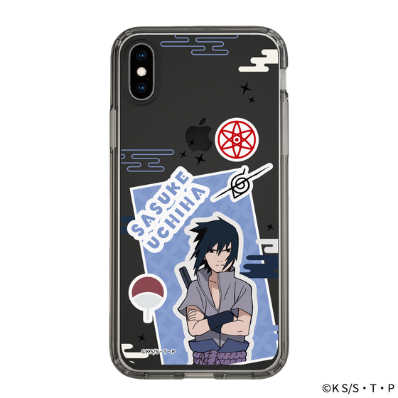 スリムプロテクションケース［ NARUTO -ナルト- 疾風伝 - ステッカー - うちはサスケ ］