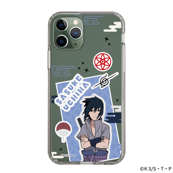 スリムプロテクションケース［ NARUTO -ナルト- 疾風伝 - ステッカー - うちはサスケ ］