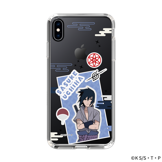 スリムプロテクションケース［ NARUTO -ナルト- 疾風伝 - ステッカー - うちはサスケ ］