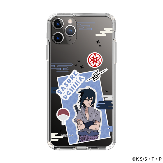スリムプロテクションケース［ NARUTO -ナルト- 疾風伝 - ステッカー - うちはサスケ ］