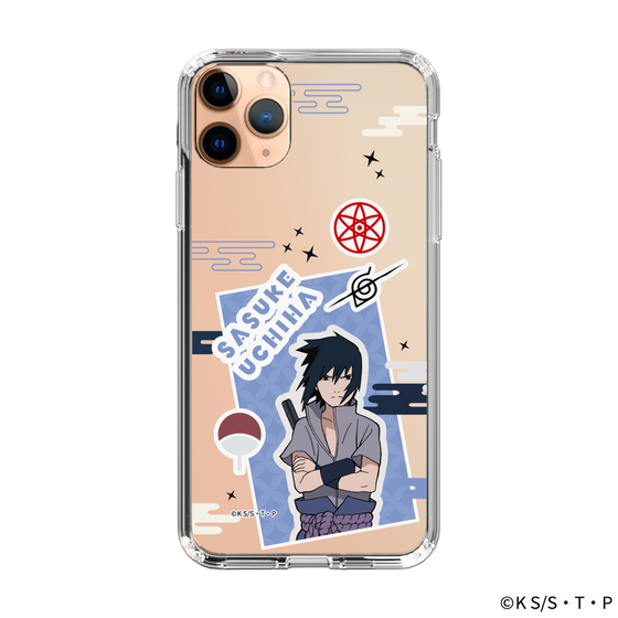 スリムプロテクションケース［ NARUTO -ナルト- 疾風伝 - ステッカー - うちはサスケ ］