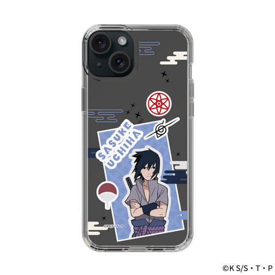 スリムプロテクションケース［ NARUTO -ナルト- 疾風伝 - ステッカー - うちはサスケ ］