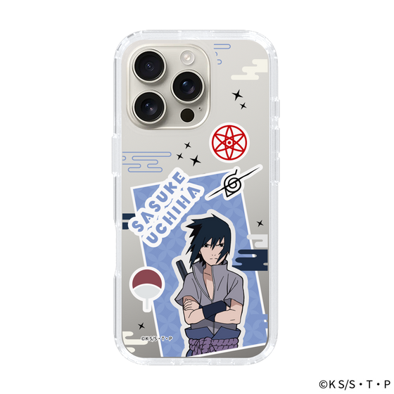 スリムプロテクションケース［ NARUTO -ナルト- 疾風伝 - ステッカー - うちはサスケ ］