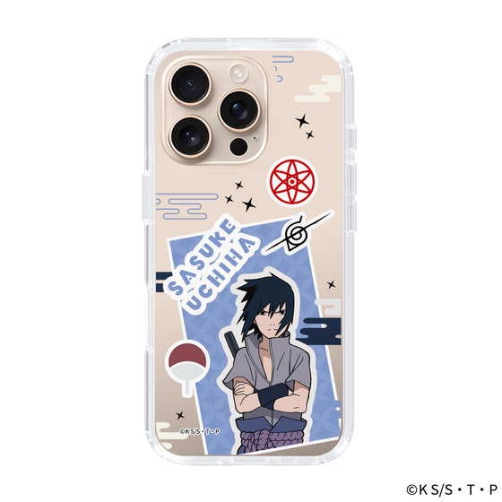 スリムプロテクションケース［ NARUTO -ナルト- 疾風伝 - ステッカー - うちはサスケ ］