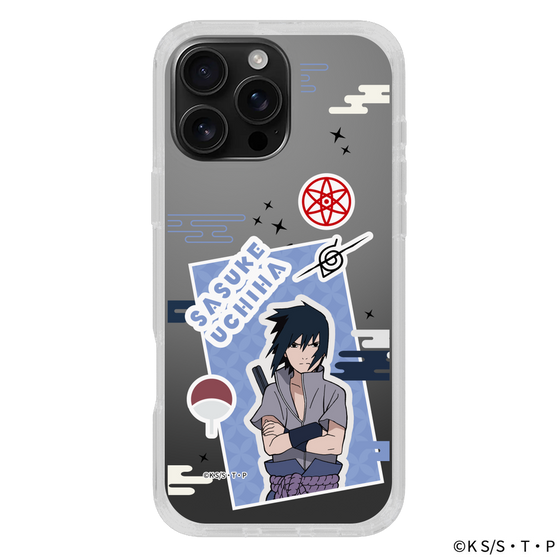 スリムプロテクションケース［ NARUTO -ナルト- 疾風伝 - ステッカー - うちはサスケ ］