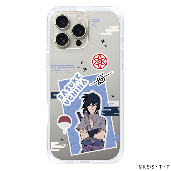 スリムプロテクションケース［ NARUTO -ナルト- 疾風伝 - ステッカー - うちはサスケ ］