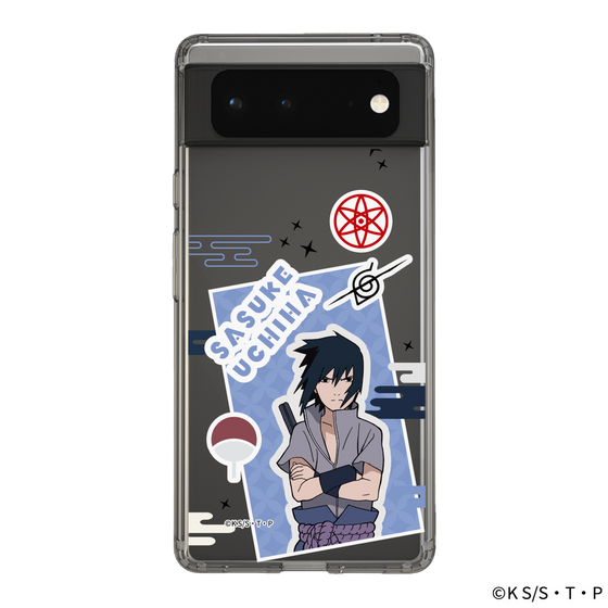 スリムプロテクションケース［ NARUTO -ナルト- 疾風伝 - ステッカー - うちはサスケ ］