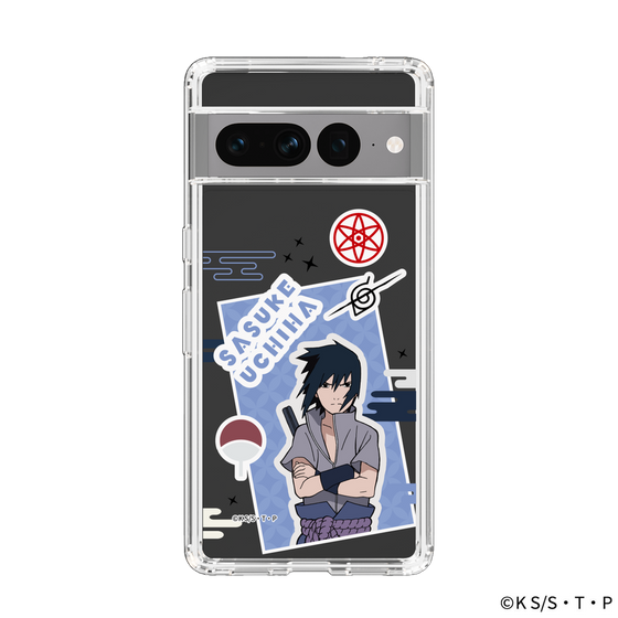 スリムプロテクションケース［ NARUTO -ナルト- 疾風伝 - ステッカー - うちはサスケ ］