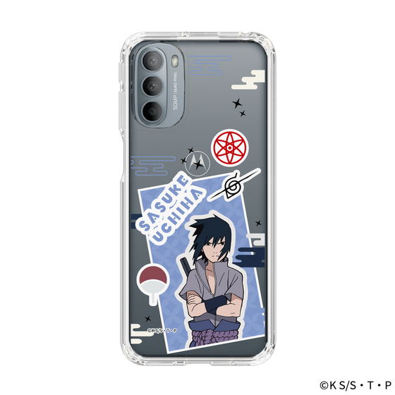 スリムプロテクションケース［ NARUTO -ナルト- 疾風伝 - ステッカー - うちはサスケ ］