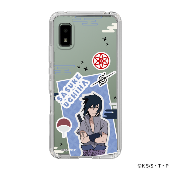 スリムプロテクションケース［ NARUTO -ナルト- 疾風伝 - ステッカー - うちはサスケ ］