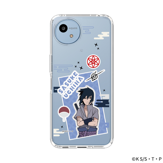 スリムプロテクションケース［ NARUTO -ナルト- 疾風伝 - ステッカー - うちはサスケ ］