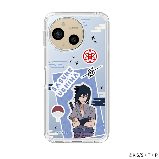 スリムプロテクションケース［ NARUTO -ナルト- 疾風伝 - ステッカー - うちはサスケ ］