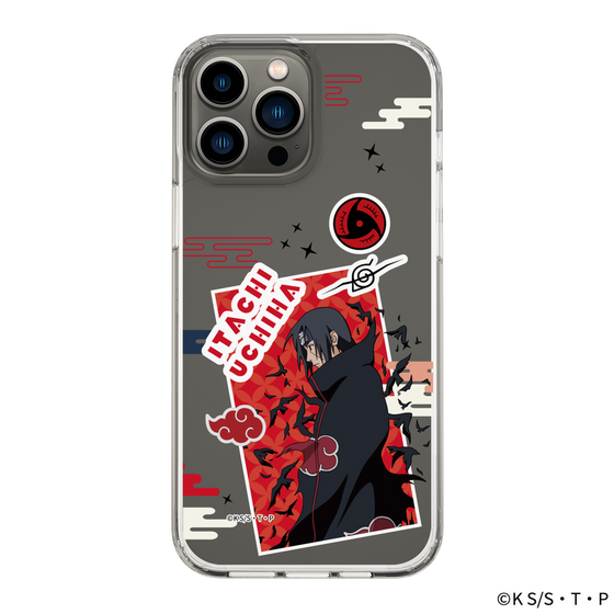 スリムプロテクションケース［ NARUTO -ナルト- 疾風伝 - ステッカー - うちはイタチ ］