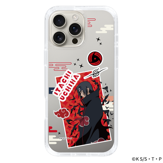 スリムプロテクションケース［ NARUTO -ナルト- 疾風伝 - ステッカー - うちはイタチ ］