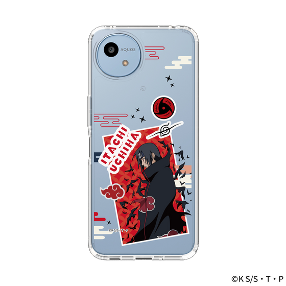 スリムプロテクションケース［ NARUTO -ナルト- 疾風伝 - ステッカー - うちはイタチ ］