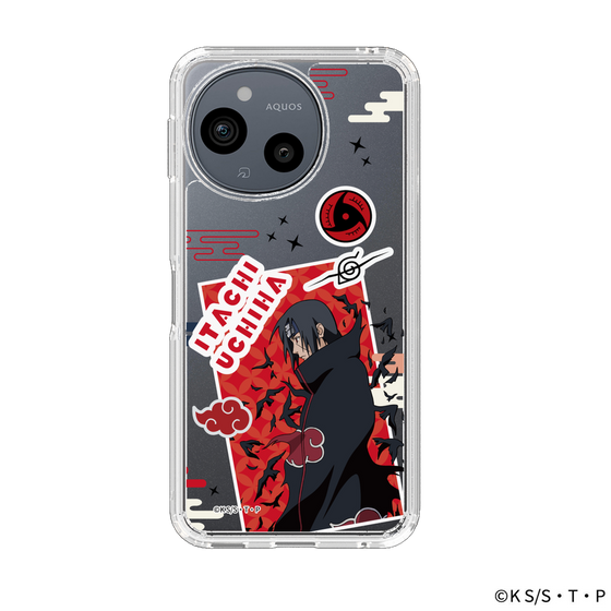 スリムプロテクションケース［ NARUTO -ナルト- 疾風伝 - ステッカー - うちはイタチ ］