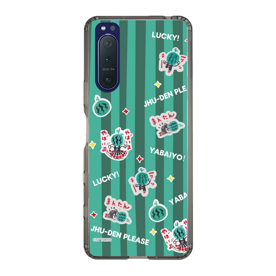 スリムプロテクションケース［ 出川哲朗の充電させてもらえませんか？ - 総柄1 ］