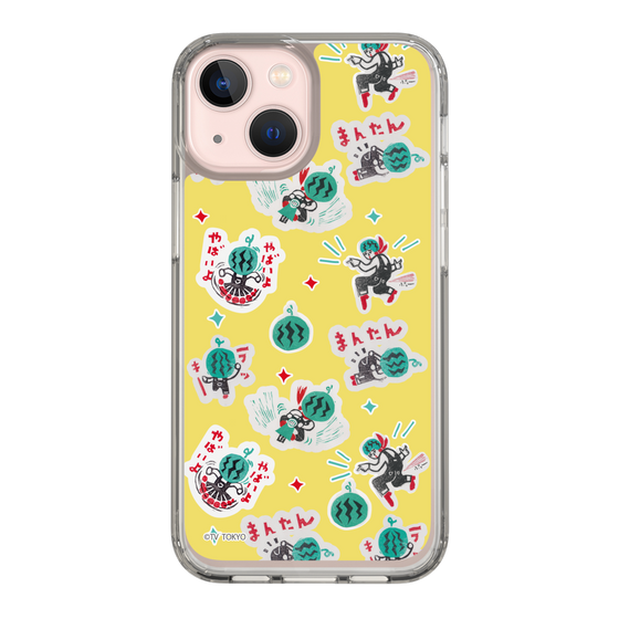 スリムプロテクションケース［ 出川哲朗の充電させてもらえませんか？ - 総柄2 ］