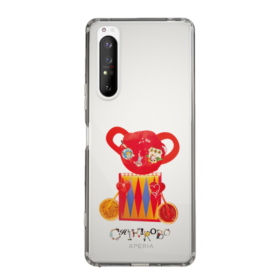 スリムプロテクションケース［ CHIHIROBO - 赤クマ ］