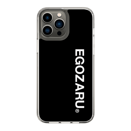 スリムプロテクションケース［ EGOZARU - ベーシックロゴ バーティカル ］