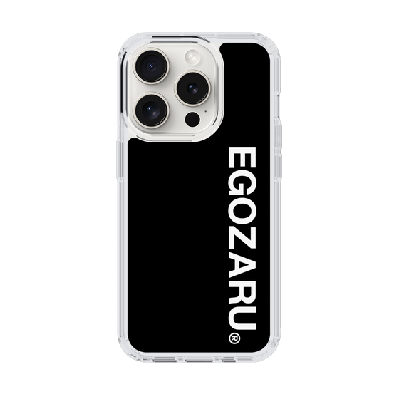 スリムプロテクションケース［ EGOZARU - ベーシックロゴ バーティカル ］