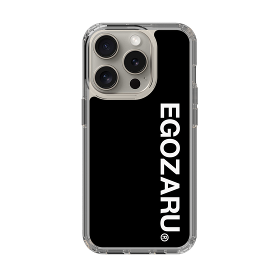 スリムプロテクションケース［ EGOZARU - ベーシックロゴ バーティカル ］