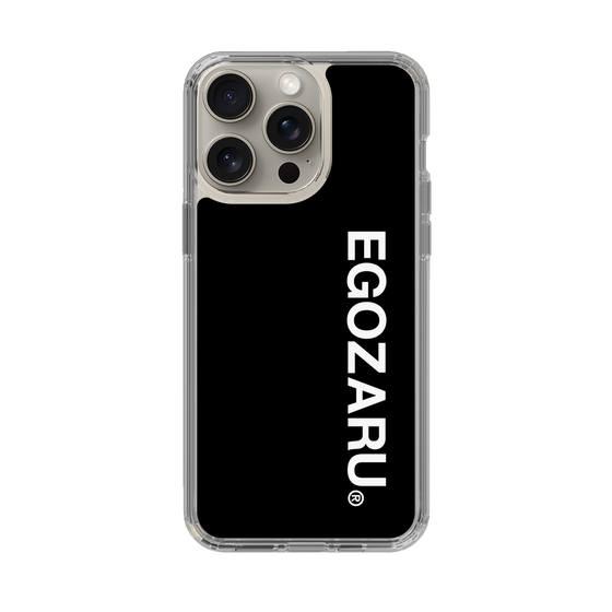 スリムプロテクションケース［ EGOZARU - ベーシックロゴ バーティカル ］