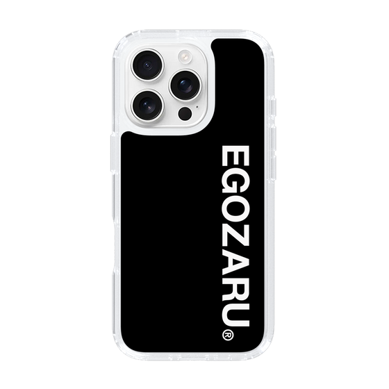 スリムプロテクションケース［ EGOZARU - ベーシックロゴ バーティカル ］