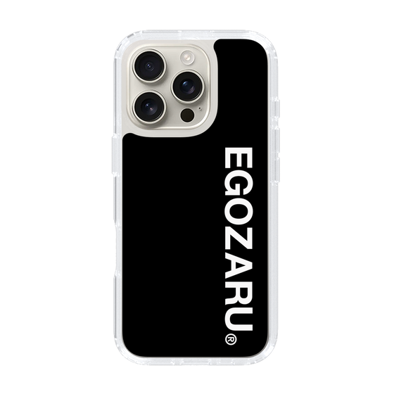 スリムプロテクションケース［ EGOZARU - ベーシックロゴ バーティカル ］