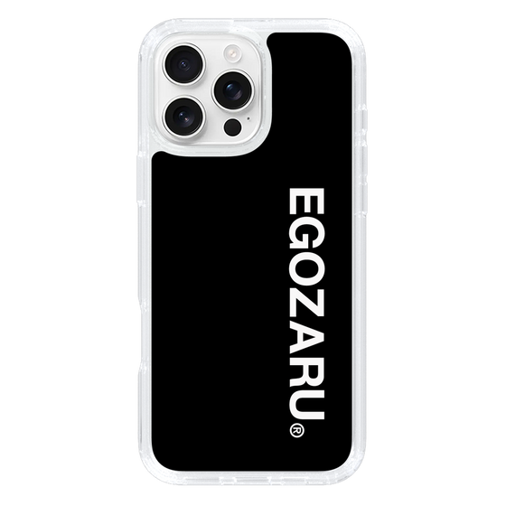 スリムプロテクションケース［ EGOZARU - ベーシックロゴ バーティカル ］