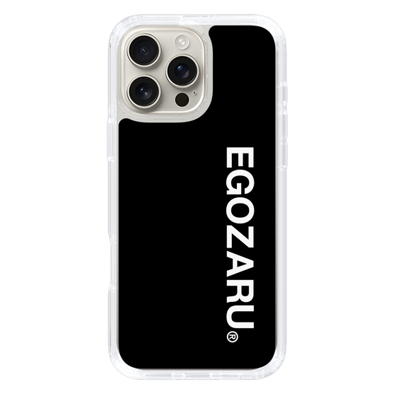 スリムプロテクションケース［ EGOZARU - ベーシックロゴ バーティカル ］