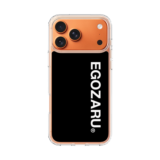 スリムプロテクションケース［ EGOZARU - ベーシックロゴ バーティカル ］