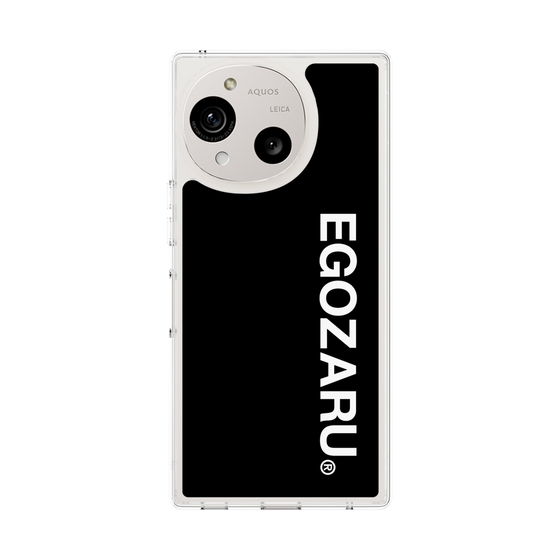 スリムプロテクションケース［ EGOZARU - ベーシックロゴ バーティカル ］